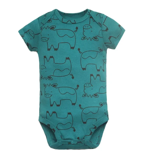 5PCS/Lot Newborn 100% Cotton Baby Boy Girl Clothes Short Sleeve Soft Baby Bodysuits Infant Bebe Clothing Baby Shower Gifts - Image 3