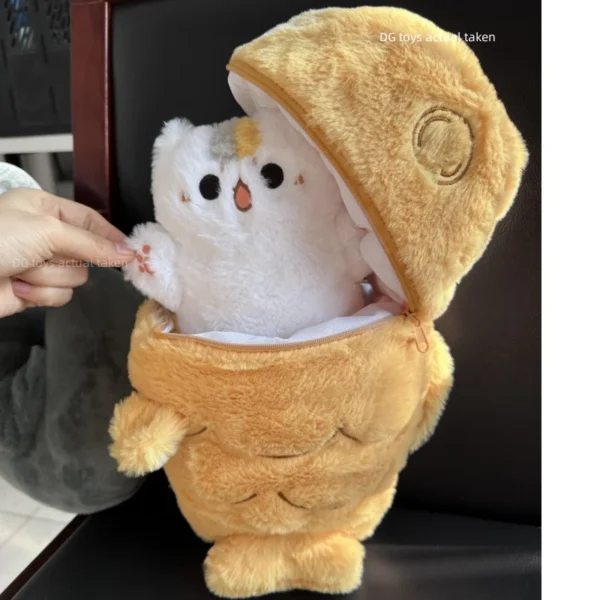 1pc 40/60/80cm Japan Taiyaki Cat Plush Toy Anime Figure Cat Hiding in Cushion Bag Ferry Bunny Carrot Animal Plushie Throw Pillow - Image 2