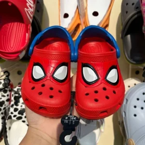 Cartoon Sandals Slippers Red Boys Girls Beach Casual Shoes Breathable Jelly Garden Hollow-out EVA Beach Shoes Size 25-35