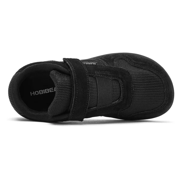 HOBIBEAR Kids Wide Toe Barefoot Shoes Little/Big/Kid Hook Loop Minimalist Sneakers Artificial Leather Mesh Lightweight Shoes - Image 4