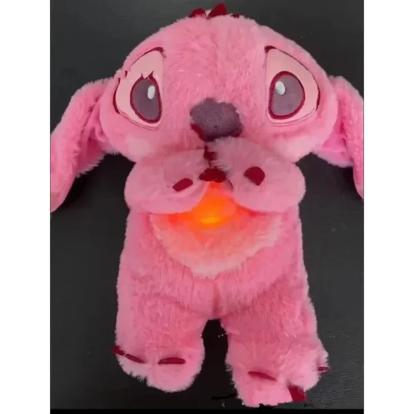 Kawaii Stitch Plush Doll Baby Sleeping Companion Sound Soothing Musical Kawaii With Air Bag and Light Doll Breathing Toys Gifts - Image 5