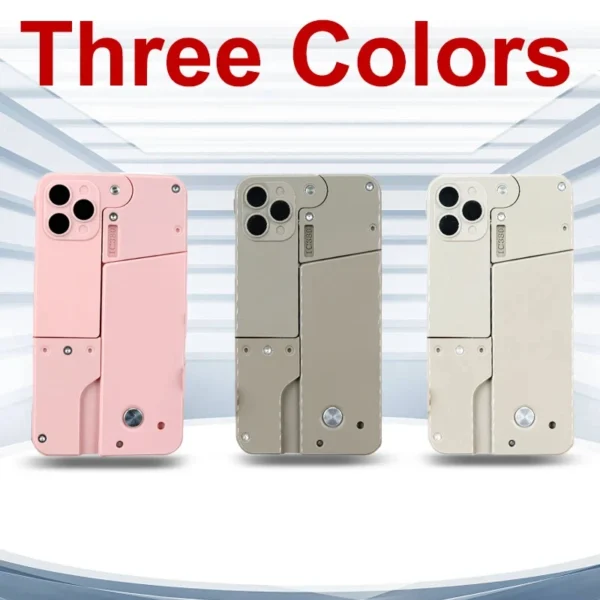 IC380 Folding Gun Toys Pistol Mobile Phone Model Bullet Shelling Cool Phone 14 Pro Max Gift Outdoor Game Sports Props Gifts - Image 3