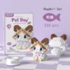18 Styles Little Dog Cat Cute Pet Small Building Block Model Series Ornaments Children's Toys Miniature Bricks - Image 5