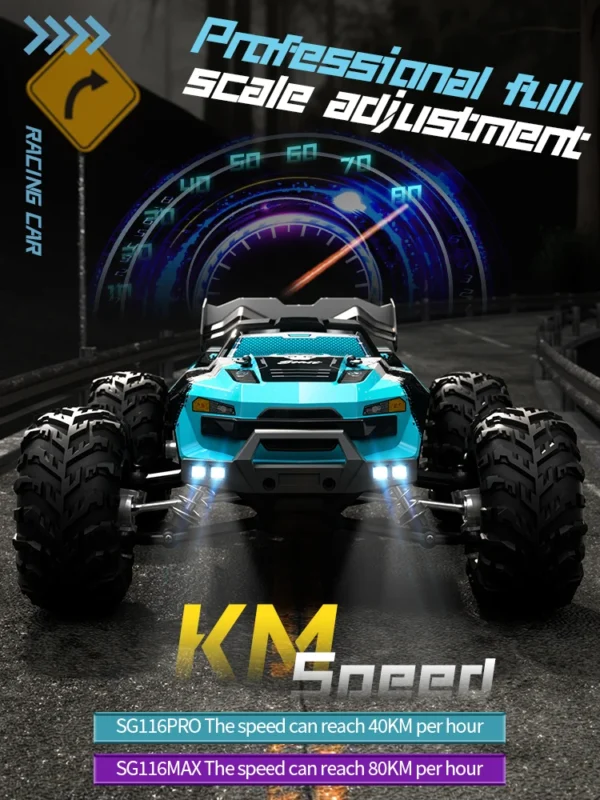 ZLL SG116 MAX/PRO 1:16 High Speed Drift Racing 80KM/H Or 40KM/H Brushless Motor 4WD RC Car Off Road Car Toys for For Kid Gift - Image 3