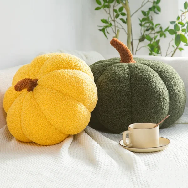 20cm Small Size Soft Pumpkin Plush Toys Lovely Stuffed Plant Bedroom Decoration Halloween Decor Dolls Soothing Pillow for Kids - Image 4