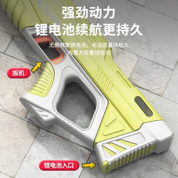 Electric Water Gun Toys Bursts Children's High-pressure Strong Charging Energy Water Automatic Water Spray Children's Toy Guns - Image 6