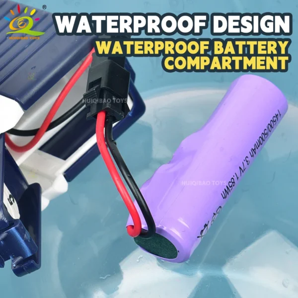 HUIQIBAO Water Gun Electric Glock Pistol Shooting Game Fun Firing Summer Outdoor Beach Fight Fantasy Toys for Children Boys Gift - Image 3