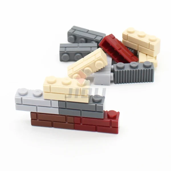 MOC 1x2 1x3 1x4 L Dots Masonry Profile Thick Brick Creative Figures House Contruction Building Blocks Toy Compatible 98283 15533 - Image 4