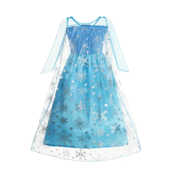 Elsa Dress for Girls Elsa Costume Snow Queen Anna Dress Cosplay Birthday Party Children Kids Carnival Girl Frozen Costume 2024 - Image 3