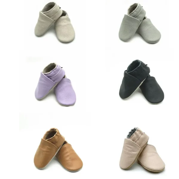 Baby Shoes Cow Leather Bebe Booties Soft Soles Non-slip Footwear Toddler First Wakers Boys And Girls Slippers - Image 3