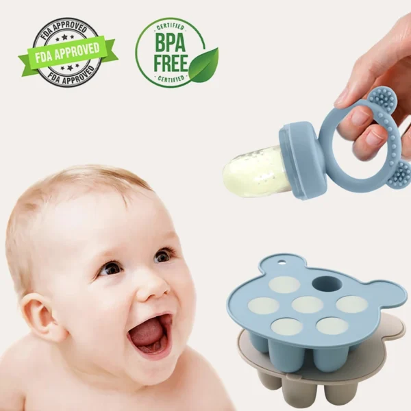 Baby Ice Cream Pops Silicone Mold Ice Cream Maker Popsicles Molds Baby Fruit Feeding Pacifier Teether Toy Baby Sutff - Image 6
