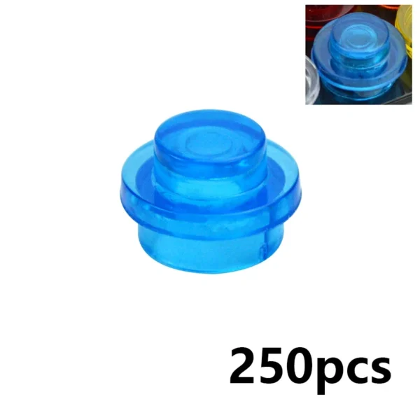 250Pcs MOC Assemble Particles 4073 6141 15570 Plate Round 1x1 Dot DIY Building Blocks 1*1 Figures Lamp Bricks Toy for Kids - Image 4