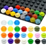 250Pcs MOC Assemble Particles 4073 6141 15570 Plate Round 1x1 Dot DIY Building Blocks 1*1 Figures Lamp Bricks Toy for Kids
