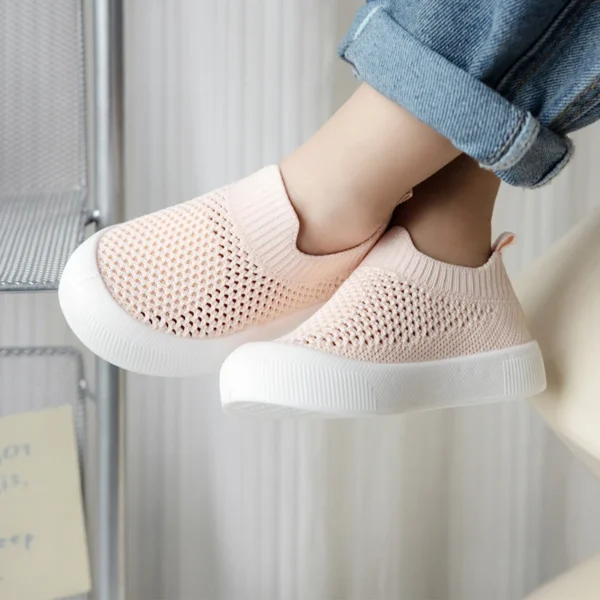 2024 New Spring Summer Mesh Breathable Non-Slip Baby Shoes 6M-36M Boys Girls Sip On Sneakers Casual Sport Shoes First Walkers - Image 3
