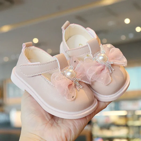 Zapatos Niña Soft Soled Baby Walking Shoes Autumn Girl Princess Shoe Bow Leather Shoes Girl Single Shoe Baby Shoe Туфли Лолита - Image 2