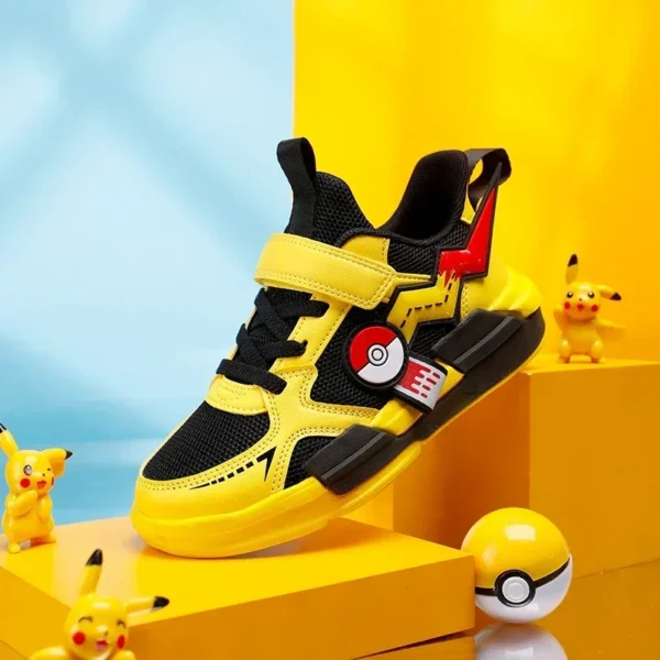 Kid Casual Sneakers Pikachu Children Cartoon Sports Shoes Boy Girl Student Running Shoe Breathable Lightweight Size EU28-39 - Image 2