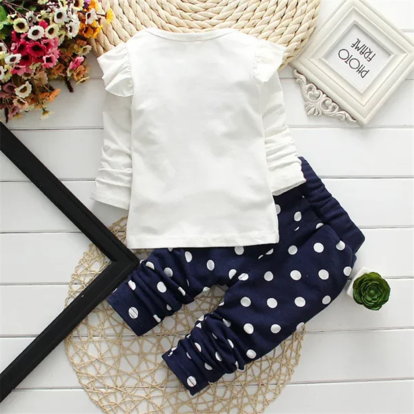 Stumbling toddler girl cartoon long sleeved set T-shirt+pants 2-piece children's fashion baby jacket newborn cotton set - Image 6
