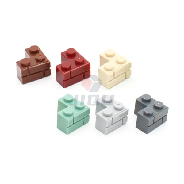 MOC 1x2 1x3 1x4 L Dots Masonry Profile Thick Brick Creative Figures House Contruction Building Blocks Toy Compatible 98283 15533 - Image 3