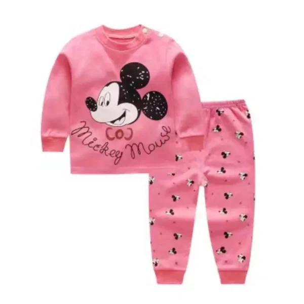 Disney Cartoon Baby Underwear Suit Autumn Clothes Winnie Pooh Printed Children Long Sleeved 2pc/set Pajamas Cotton Kids Outfits - Image 4