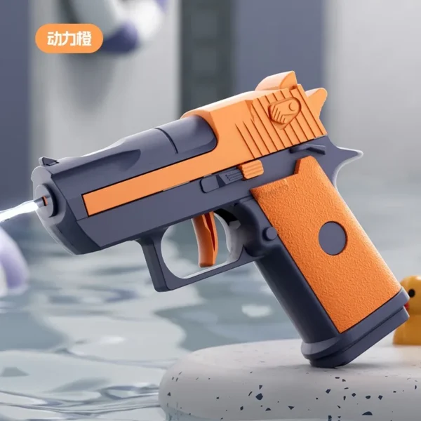 Hot Mini Desert Eagle Mechanical Continuous Firing Water Gun Small Pistol Summer Outdoor Beach Poor Toy Shoot Water Gun for Kids - Image 6