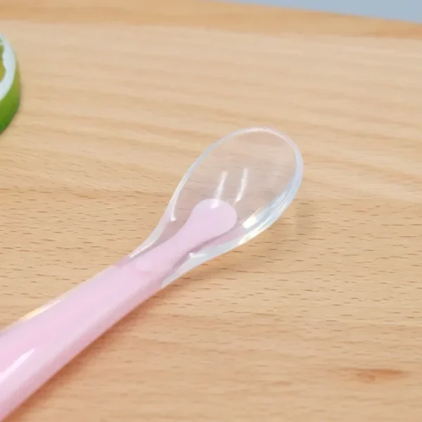 1/2Pcs Silicone Spoon Set Baby Learning to eat Training Spoon Baby Silicone Soft Spoon PP Plastic Box Children's Tableware Box - Image 3