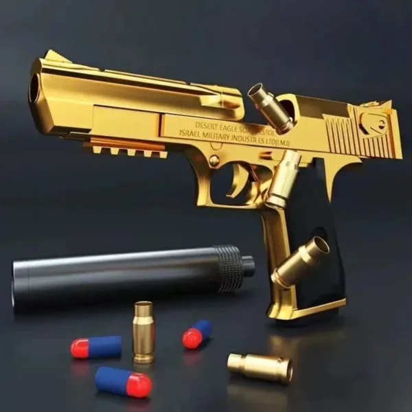 Desert Eagle Toy Gun Shell EjectionAirsoft Pistol Soft Foam Bullet Outdoor CS Weapon for Boys Girls Shooting Game Bitthday Gift - Image 2