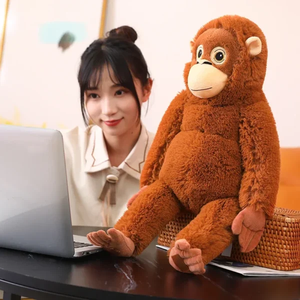 66cm Cartoon Gorilla Plush Toy Chimpanzees Monkey Soft Stuffed Doll Backpack Car Bag Room Decor Kid Gift - Image 5