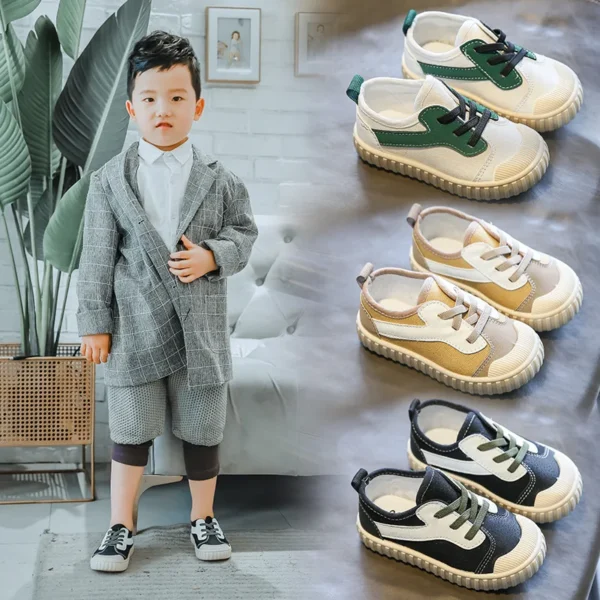 Kids Casual Shoes Boys Sneakers Girls Canvas Shoes Fashion Classic Breathable Soft Spring Autumn 2023 Brand New Children Shoes - Image 4