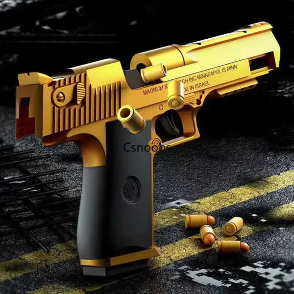 Mechanical Automatic Desert Eagle Toy Gun Shell Ejection Airsoft Pistol Continuous Firing Soft Bullet Toy for Children Shooting - Image 3