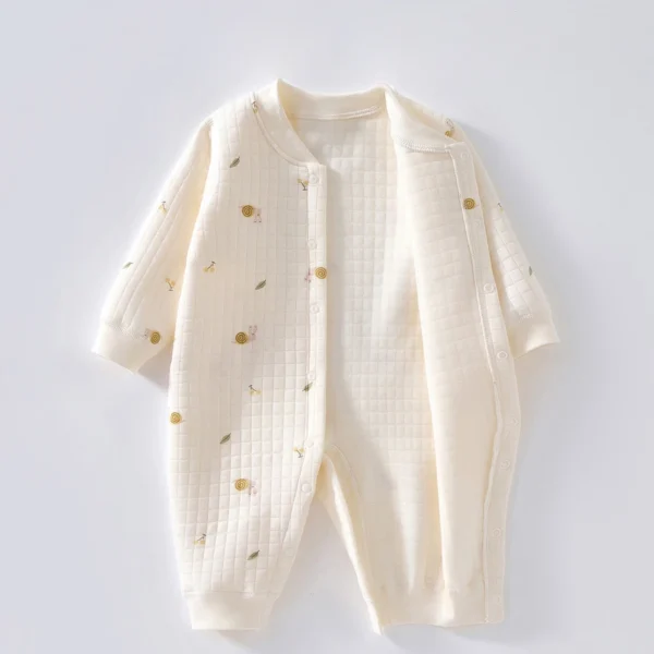 3 Layers Newborn Romper Cotton Bear Bunny Cartoon Baby Girl Jumpsuit Autumn Winter Toddler Outfit Infant Onesie Kids Boy Clothes - Image 2