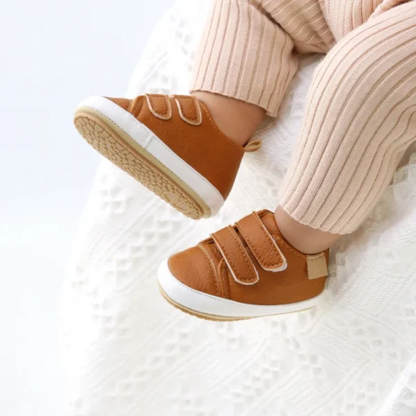 New Baby Shoes Retro Leather Boy Girl Shoes Multicolor Toddler Rubber Sole Anti-slip First Walkers Infant Newborn Moccasins - Image 6