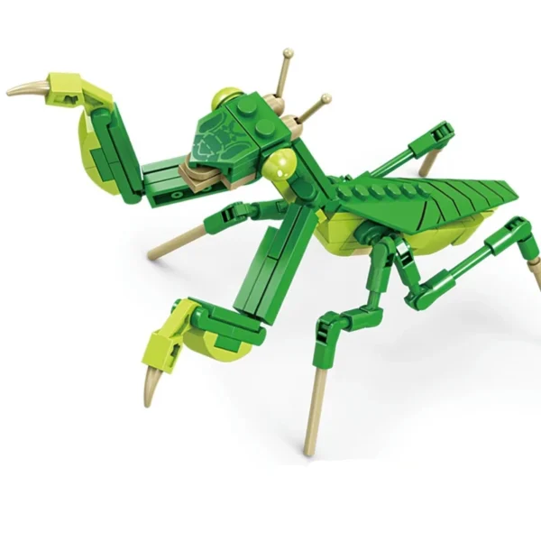 Creative Building Blocks Insect Model Bee Dragonfly Ant Mantis Children's Assembled Toys Interesting Animal Ornaments Gifts - Image 3