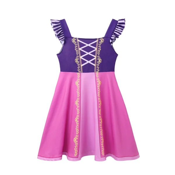 Summer Baby Girls Princess Daily Casual Dress Cute Elsa Anna Ariel Role Play Costume Kids Cotton Children Birthday Dress 2-8Y - Image 6