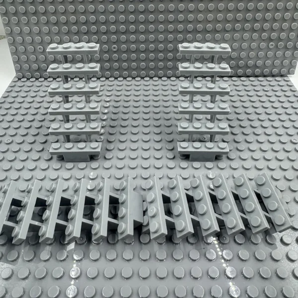 4pcs Staircase MOC Bricks 7x4x6 House Stairs Straight Open 30134 Steps Ladder Modular My City Building Block DIY Bricks Toy - Image 3