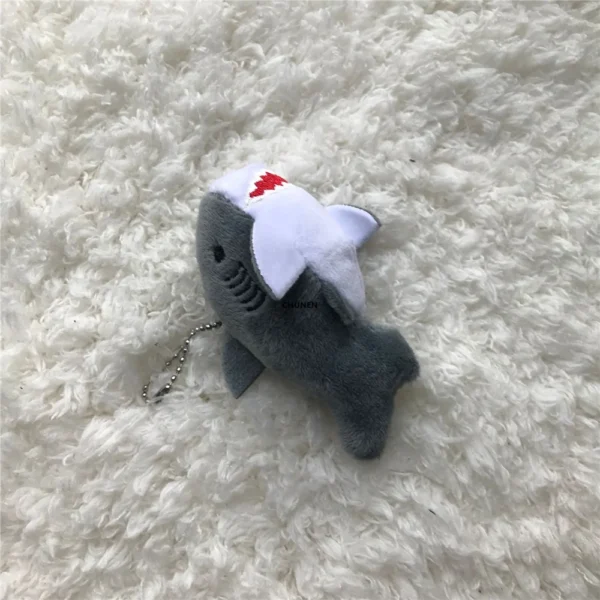 3Colors- Cute Plush Shark Toy Soft Stuffed Animal Key Chain For Birthday Gifts Doll Gift For Children - Image 3