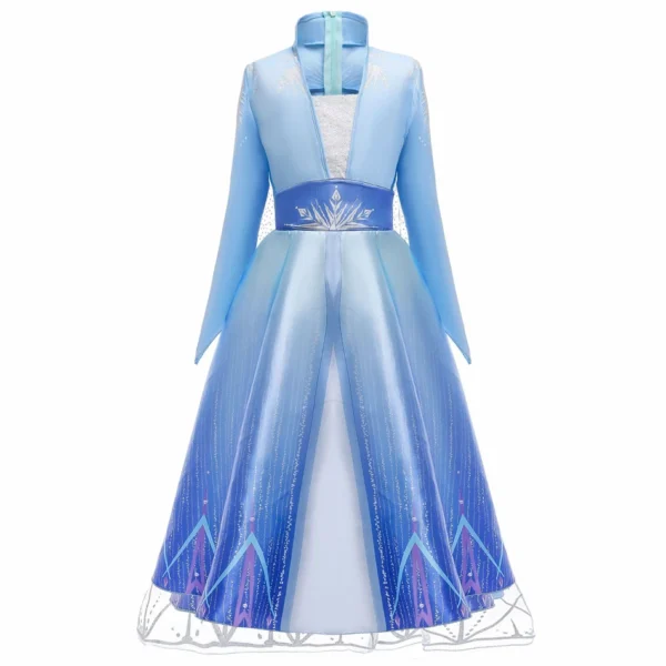 Disney Frozen Girls Dress Elsa 2 Princess Cosplay Costume Kid Fancy Children Gowns Vestidos Snow Queen - Image 2