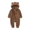 Winter Essentials Fleece Baby Clothes Romper Kids Boys Girls Pajamas Hooded Toddler Bodysuit Infant Jumpsuit Newborn Onesies - Image 6