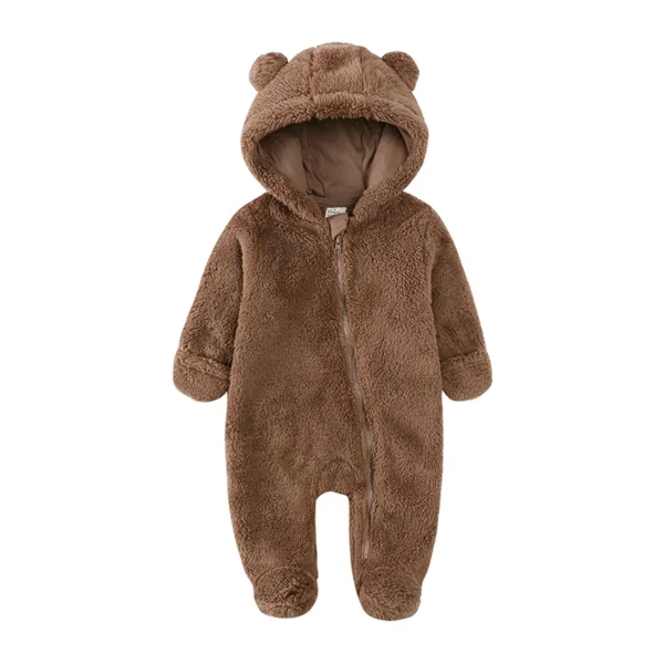 Winter Essentials Fleece Baby Clothes Romper Kids Boys Girls Pajamas Hooded Toddler Bodysuit Infant Jumpsuit Newborn Onesies - Image 6