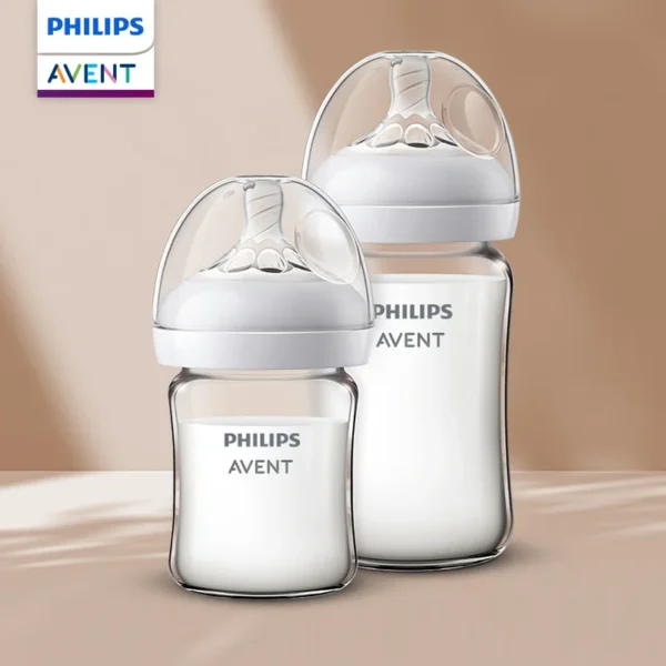 PHILIPS AVENT High boron silicon Glass milk bottle Wide caliber Newborn babies 0 to 6 months Glass milk bottle Anti-Colic