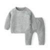 Baby Clothes Sets Ensembles Cotton Spring Newborn Boy Girl Infant Clothing Tops And Pants Knitted Sweater Baby Pajamas Sets - Image 3