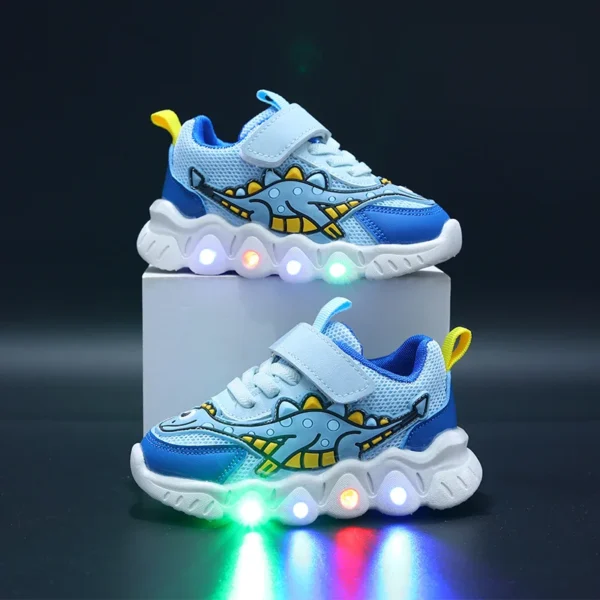 Tennis Shoe LED Children Trainer Cartoon Boy Casual Sneaker for Boy Kid Shoe for Girl Mesh Breathable Shoe Baby Illuminated Shoe - Image 4