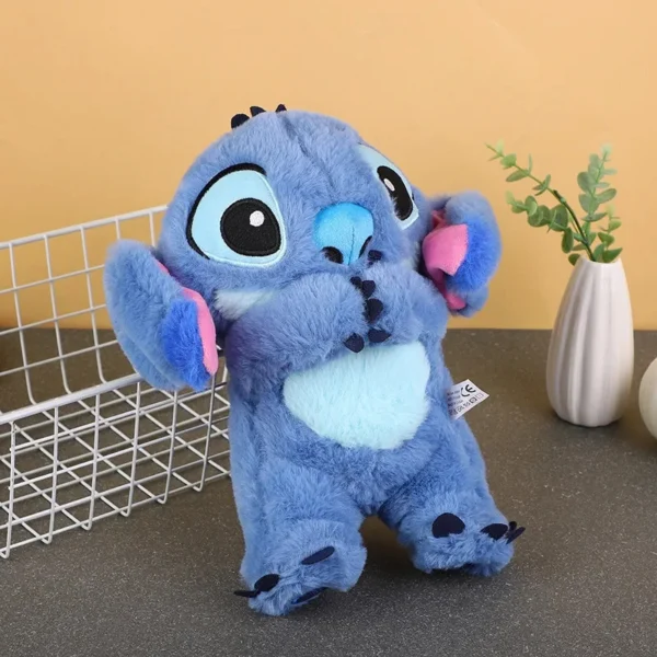 Stitch Plush Doll Breathing Light Child Soothes Toys Pink Angel Anime Cute Baby Music Light Sleep ToyKid Christmas Birthday Gift - Image 3