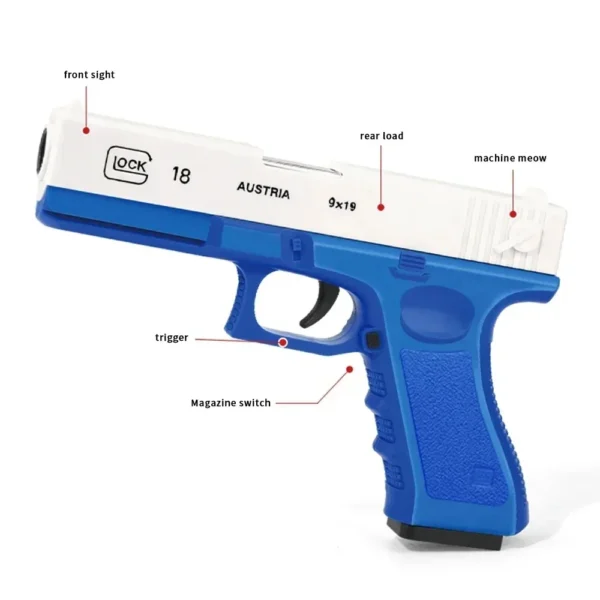 Soft Bullet Toy Gun for 6+ Kids Outdoor Combat Weapon Eat Chicken Toys with Silencer Foam Ejection Toy Gun Toy For Boys Girls - Image 5