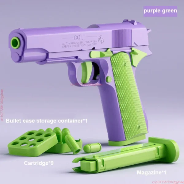 Desert Eagle Radis Gun Jouets de décompression, Pistolet 2011, Lancer continu, Coquille Africconflicver, Lanceur revolver, Pisto - Image 3