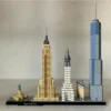 New York London Pairs Dubai Lanmark City Skyline Building Blocks 21052 21044 21028 21034 21032 21027 Construction Bricks Set - Image 6