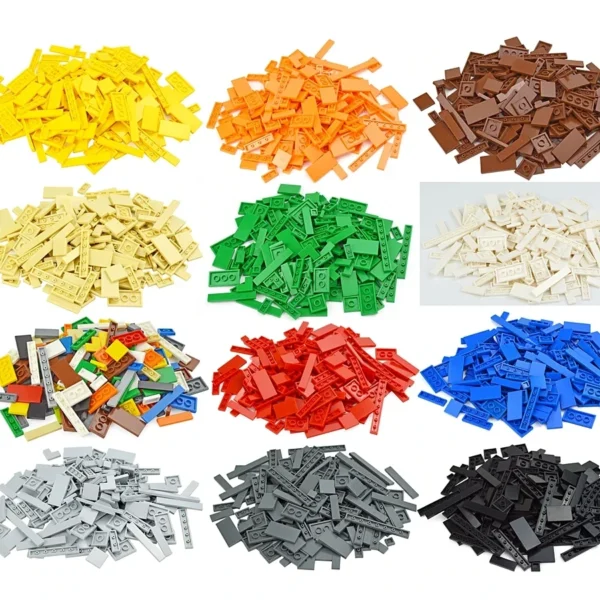 DIY Model Smooth Thin Building Blocks 150PCS Multicolour Toy Parts Bulk Figures Flat Tile Educational Children Toys Gift Leduo - Image 6