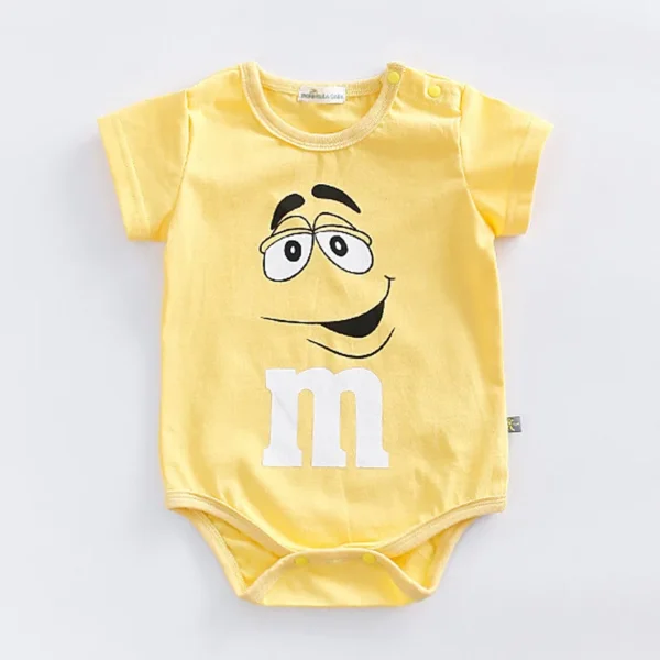 0-24month Baby Clothes Summer Short-sleeved Triangle Climbing Clothes Romper Toddler Costume Cotton Bodysuits Infant Jumpsuit - Image 3