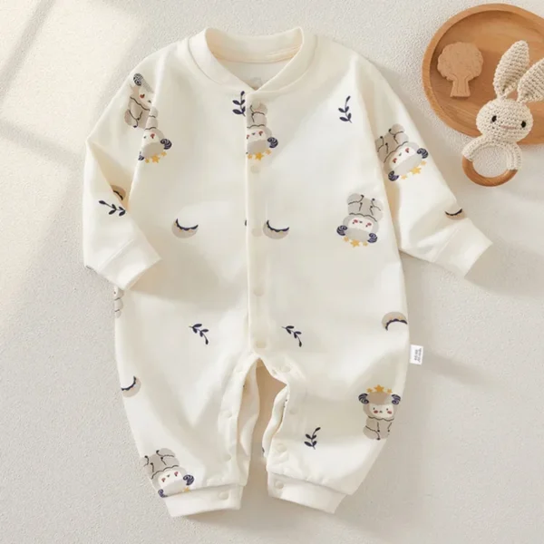 Baby Rompers for Girls Boys Bodysuit & One piece 100 Cotton Long Sleeve for Newborn Clothes Loungewear Set Outfit