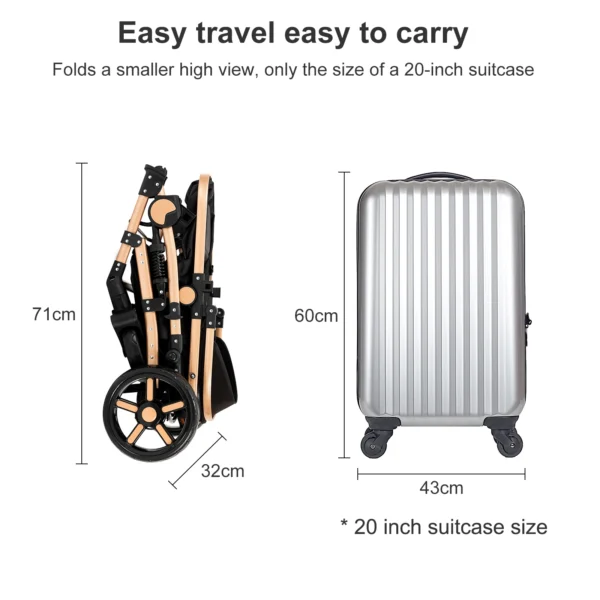 Lightweight Baby Stroller baby stroller 2 in 1 Stroller for baby car Comfort Baby Stroller 2 in 1 for newborn baby Free Shipping - Image 6