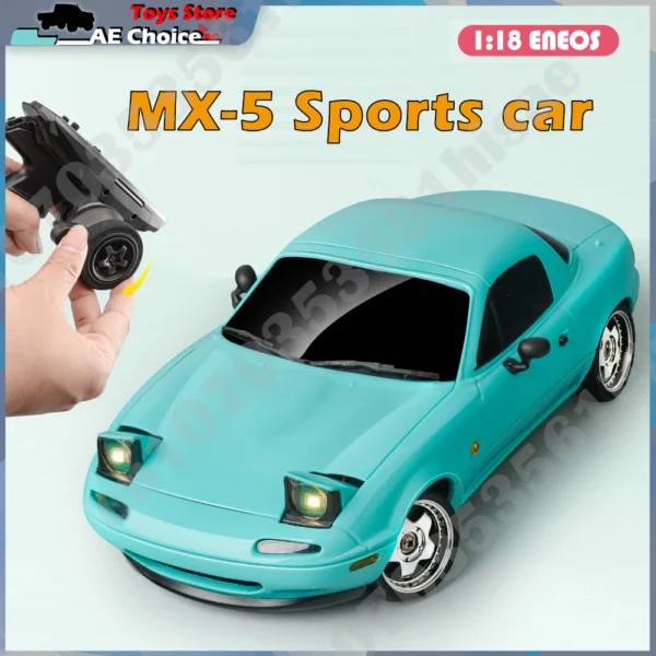 LDRC LD1804 RC Drift Car 1/18 Model 2.4G 2WD ESP Gyroscope LED Lights Full Scale Controlled Model Children Car Toys Gifts - Image 6
